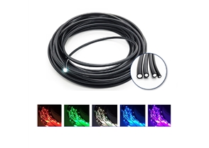 SINGLE CORE BLACK END EMITTING FIBER OPTIC CABLE