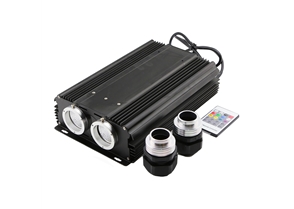 HIGH POWER DUAL COUPLING HEAD 60W MULTI COLOR LED FIBER OPTIC LIGHT  GENERATOR