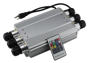 HIGH POWER 6-PORTS 60W MULTI COLOR LED FIBER OPTIC LIGHT ENGINE