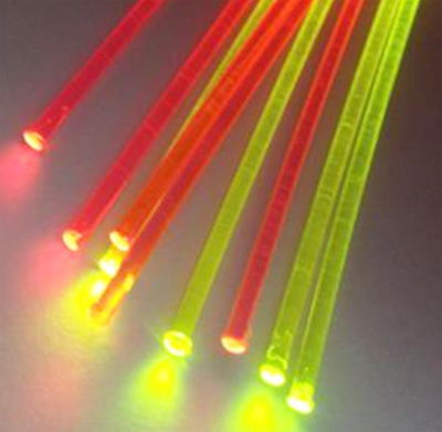 0.25mm - 3.0mm Colorful Bright Fluorescent Optical Fiber