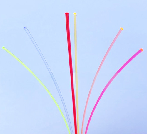 0.25mm - 3.0mm Colorful Bright Fluorescent Optical Fiber