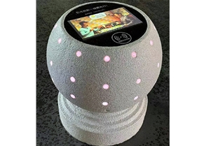 SMART ILLUMINATED ROAD BARRIER STONE BALL